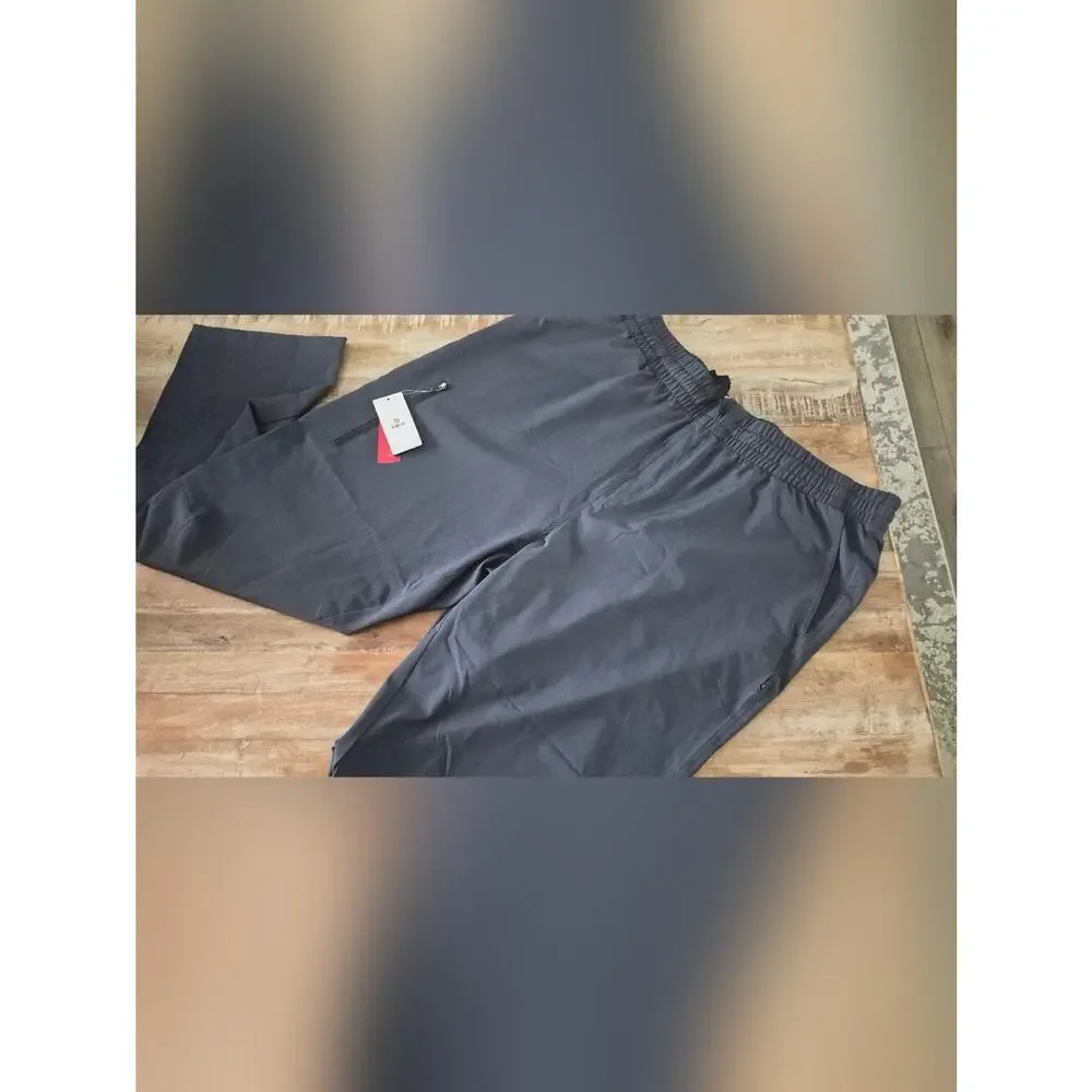 NWT Baleaf Men's 50+ UPF Lightweight Elastic-Waist Sport Pants Gray XXL